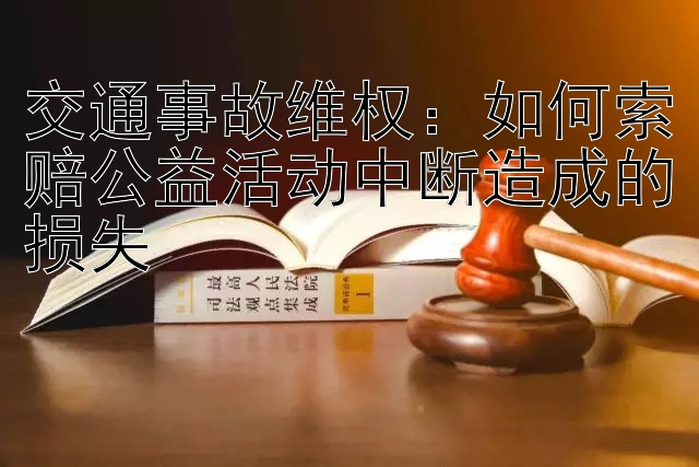 交通事故维权：如何索赔公益活动中断造成的损失